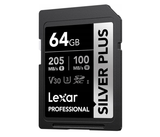 Lexar 64GB Silver Plus SDXC UHS-I U3 V30 - 1292540 - zdjęcie 3